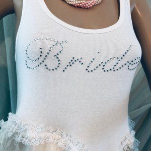 M/L Cotton & Lace White Dress